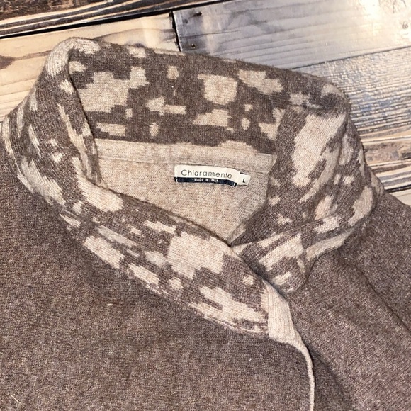 Chiaramente Italian wool blend cardigan size large - Picture 2 of 3